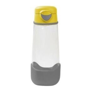 B. box Športová fľaša na pitie žltá/sivá 600 ml