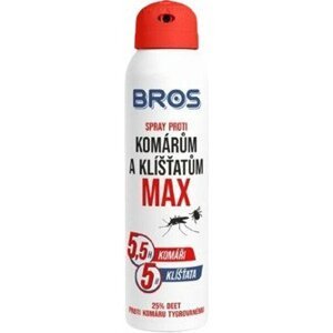 Bros spray proti komárom a kliešťom MAX 90 ml