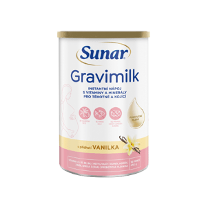Sunar Gravimilk s príchuťou vanilka pre tehotné a dojčiace ženy 450 g