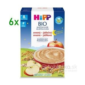 HiPP BIO mliečna kaša dobrú noc ovseno-jablková 8+, 6x250g