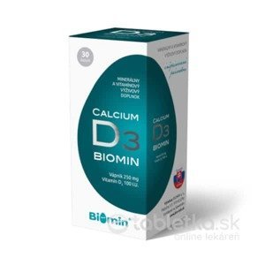 BIOMIN CALCIUM S VITAMÍNOM D3 30cps