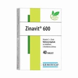 GENERICA Zinavit 600 s limetkovou arómou 40 tbl