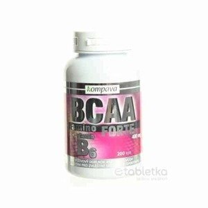 KOMPAVA Amino BCAA Forte 400 mg 200 kapsúl