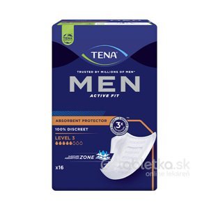 TENA MEN LEVEL 3 absorpčné vložky pre mužov, Super 16 kusov