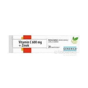 GENERICA Vitamin C 600 mg + Zinok eff 20 tbl