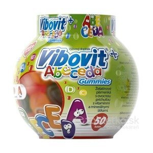 VIBOVIT+ ABECEDA Gummies želé s ovocnou príchuťou 50 ks