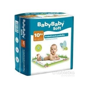 BabyBaby Soft Podložky prebaľovacie 60x60 cm 1x10 ks