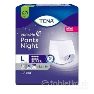 TENA Pants Night Super L – naťahovacie inkontinenčné nohavičky na noc 10 ks