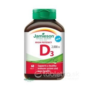 Jamieson Vitamín D3 2000IU 60 tbl