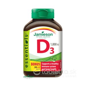 Jamieson Vitamín D3 1000IU 240 tbl