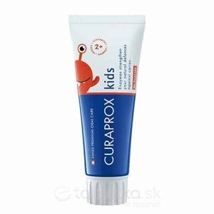 Curaprox Kids 2+, bez fluoridu detská zubná pasta jahoda 60ml