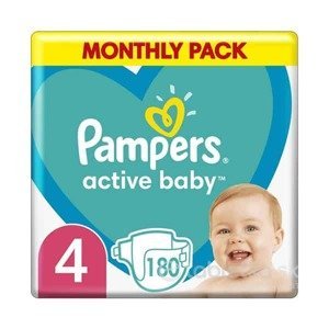 Pampers Active Baby 4 (9-14kg) 180ks