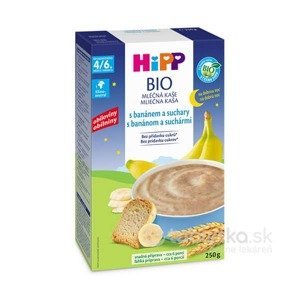 HiPP BIO mliečna kaša dobrú noc s banánmi a suchármi 4+ 250g