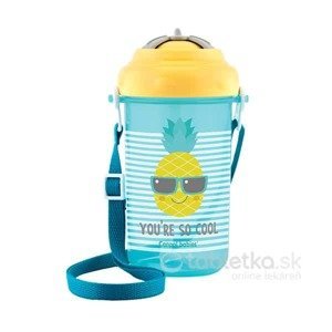 Canpol Babies fľaša so slamkou a otočným vrchnákom So Cool žltá 12m, 400ml