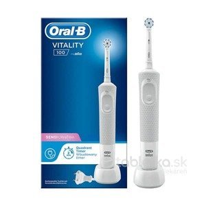 Oral-B elektrická zubná kefka Vitality 100 Sensi UltraThin, biela