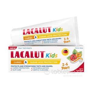 Lacalut Kids 2-6 rokov zubná pasta 55ml