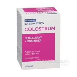 BABYSMILK Colostrum + Betaglukány + Probiotiká 60cps
