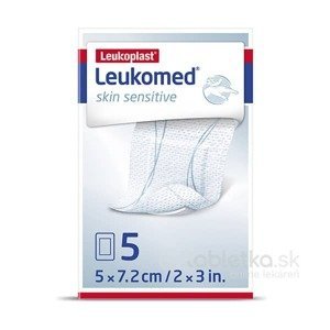 Leukoplast Leukomed Skin Sensitive sterilná náplasť 8x10cm, 5ks