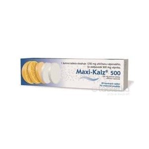 MAXI-KALZ 500 mg 20 šumivých tabliet