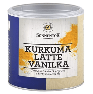 Sonnentor Kurkuma Latte - vanilka 60 g dóza *CZ-BIO-001 certifikát