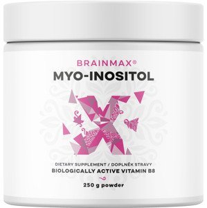 BrainMax Myo-Inositol, 250 g Myo-inositol pre podporu hormonálnej rovnováhy u žien, 125 dávok
