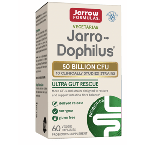 Jarrow Formulas Jarro-Dophilus Ultra Gut Rescue, probiotika, 50 miliard, 10 kmenů, 60 rostlinných kapslí