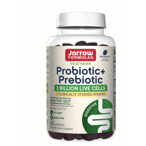 Jarrow Formulas Jarro Formulas Probiotic + prebiotic, probiotika a prebiotika, černý rybíz, 50 gumových bonbónů