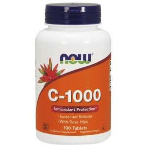 NOW® Foods NOW Vitamín C-1000 so šípkami a postupným uvoľňovaním, 100 tabliet