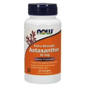 NOW® Foods NOW Astaxanthin, 10 mg, 60 softgel kapsúl