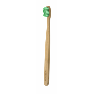 EcoHearth EcoHeart - bambusová zubná kefka v sklenenom puzdre Farba: Zelený
