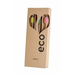 EcoHearth EcoHeart darčekové balenie bambusových kefiek, 3ks