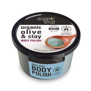 Organic Shop - Tělový peeling Olivy a Jíl, 250 ml