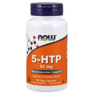 NOW® Foods NOW 5-HTP, 50 mg, 90 rastlinných kapsúl