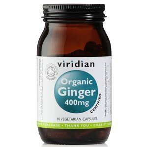 Viridian Ginger 400mg 90 kapsúl Organic *CZ-BIO-001 certifikát