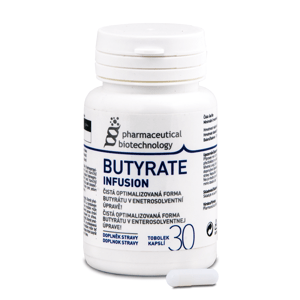 Pharmaceutical Biotechnology Butyrate Infusion 30 kapsúl (čistá forma butyrátu)