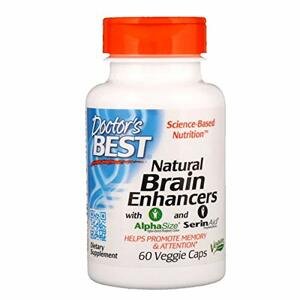 Doctor's Best Doctor’s Best Natural Brain Enhancers (podpora mozgu), 60 rastlinných kapsúl