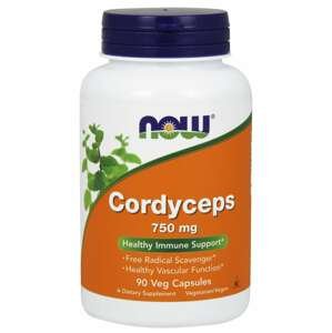 NOW® Foods NOW Cordyceps 750 mg (Organic), 90 kapsúl