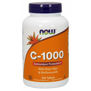 NOW® Foods NOW Vitamín C-1000 s bioflavonoidmi a šípkami, 250 tabliet