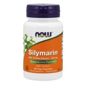 NOW® Foods NOW Silymarin with Turmeric (extrakt z pestreca s kurkumou), 150 mg, 60 rastlinných kapsúl