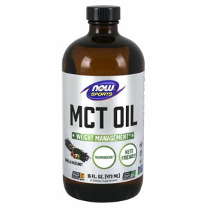 NOW® Foods NOW MCT olej, Vanilla Hazelnut (vanilka, lískový ořech), 473 ml