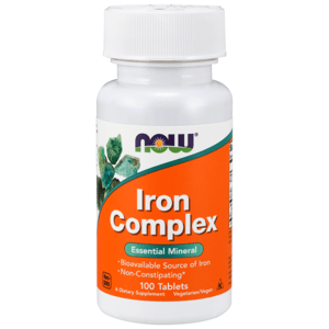 NOW® Foods NOW Iron Complex (železo), 100 tabliet