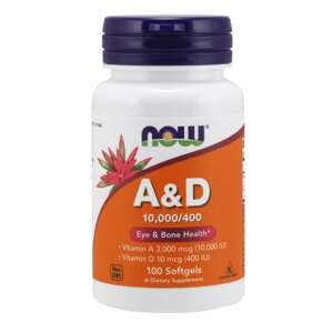 NOW® Foods NOW Vitamín A & D, 10000/400 IU, 100 softgélových kapsúl