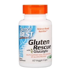 Doctor's Best Gluten Rescue with Glutalytic, 60 rastlinných kapsúl Expirace 07/2022