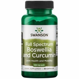 Swanson Full Spectrum Boswellia s Kurkumínom, 60 kapsúl