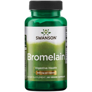 Swanson Bromelain (Bromelin),1000 mg, 60 rostlinných kapslí
