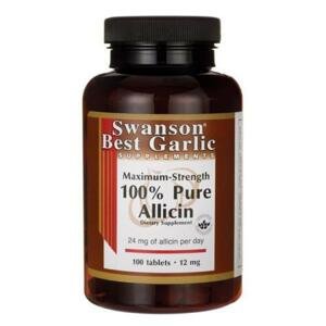 Swanson 100% Pure Allicin, 12 mg Maximum Strength, 100 tabliet