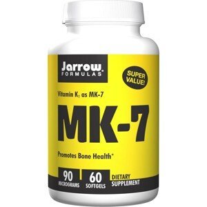 Jarrow Formulas Jarrow Vitamín K2 MK-7, 90 mcg, 60 softgélových kapsúl