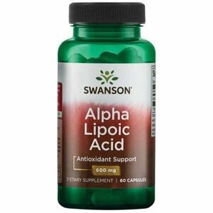 Swanson Alpha Lipoic Acid (kyselina alfa lipoová), 600 mg, 60 kapsúl
