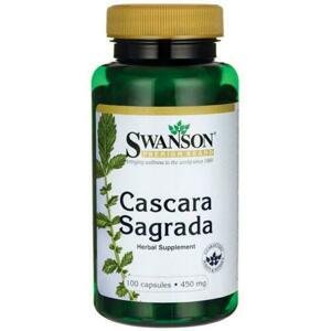 Swanson Cascara Sagrada (Rešetliak Purshuv), 450 mg, 100 kapsúl