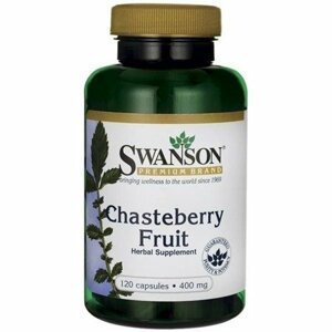 Swanson Chasteberry Fruit (Drmek obyčajný), 400 mg, 120 kapsúl